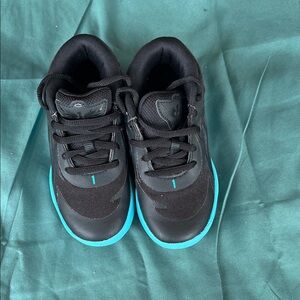 Kids Black and Blue Athletic Shoes